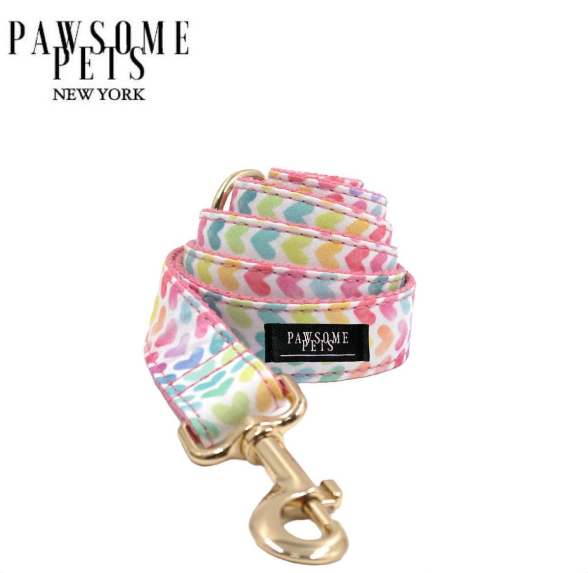 LEASH - RAINBOW - PINK - GOLD-0