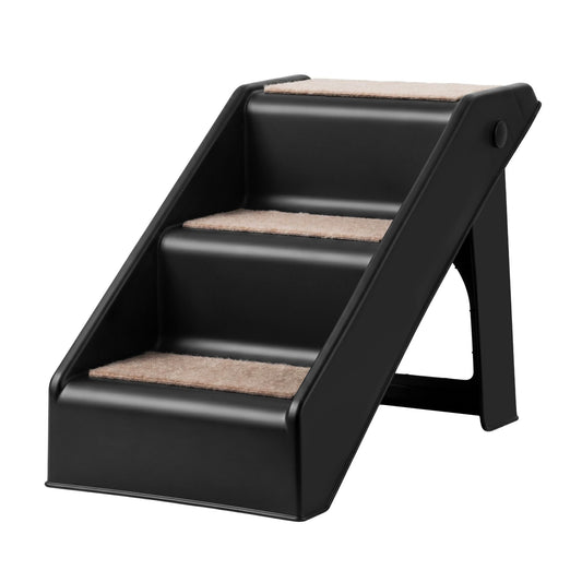 Additional product view: i.Pet Dog Ramp 3 Steps Pet Stairs For Bed Sofa Car Foldable Portable Ladder Black