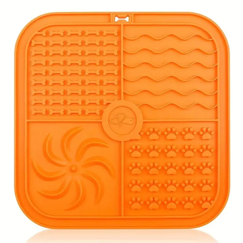 Silicone Slow Feeder Mat Bathing Distraction Silicone Dog Sucker Training