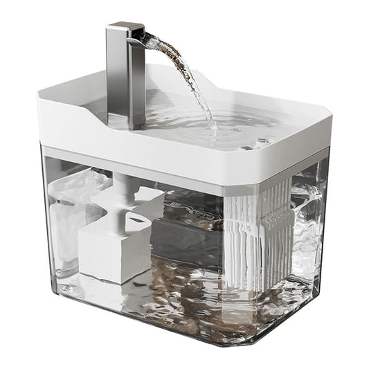 Cat Water Fountain 1500ml Large Capacity Silent Circulating Smart Automatic Dispenser Easy Clean 360° Drinking for Cats Small Dogs Pets Home