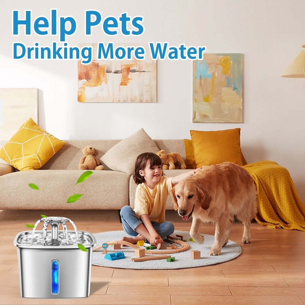 48 replacement pet water dispenser filters, compatible with 67 oz, 95 oz, 135 oz cat water dispensers