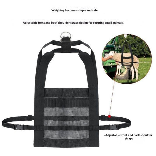 Additional product view: Calf Sling for Goat, Lamb, Sheep & Alpaca - Animal Weighing Sling - Newborn Livestock Calves & Baby Dogs(black)