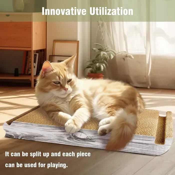 Foldable Triangle Cat Scratcher with 6 Sides