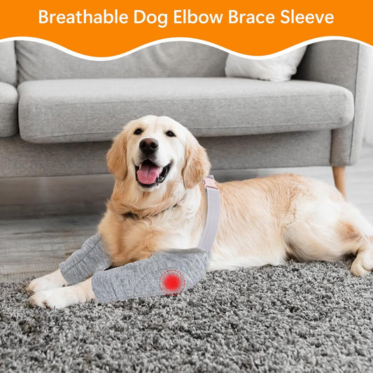 Additional product view: Dog Elbow Protector for Calles, Adjtable Dog Elbow Pads Leg Sleeve to Prevent Licking Biting on Joints,
