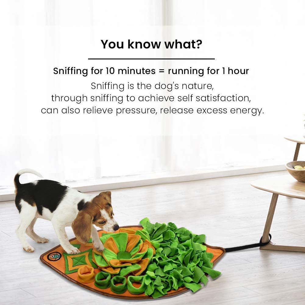 Dogs, Dog Nosework Feeding Mat, Pet Interactive Dog Puzzle Toys Encourages Natural Foraging Skills for Training and Stress Relief