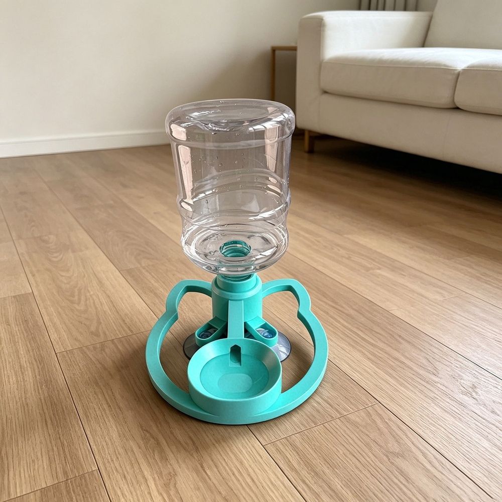 Automatic Cat Water Dispenser No Filter Needed Suction Cup Base Pet Water Fountain for Cats, Continuous Fresh Water Supply, Easy Clean and Fill