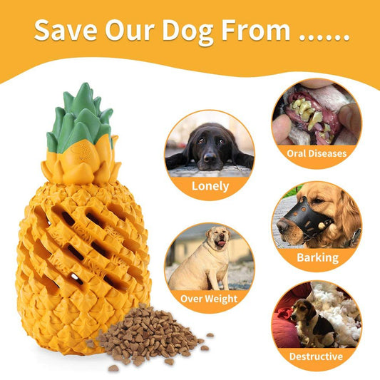 Additional product view: Pineapple Dog Chew Toy for Strong Chewers, Small to Large Dogs