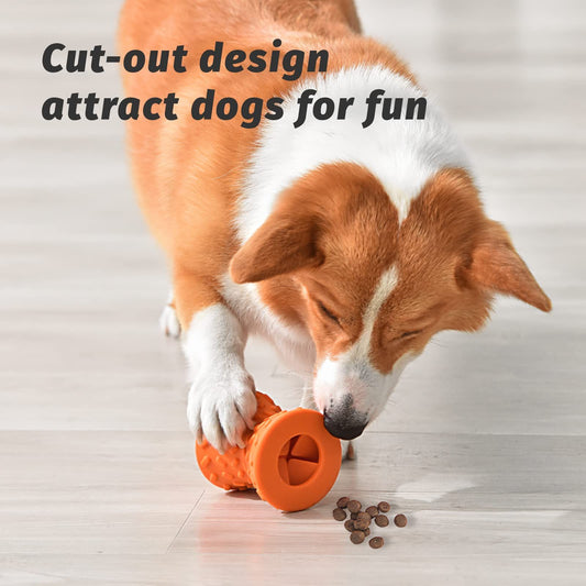 Additional product view: Dispensing Puppy Toys - Dog Bones for Chewers Super Dog Toys Tough Chew for Dogs Toy Bone, Natural Rubber