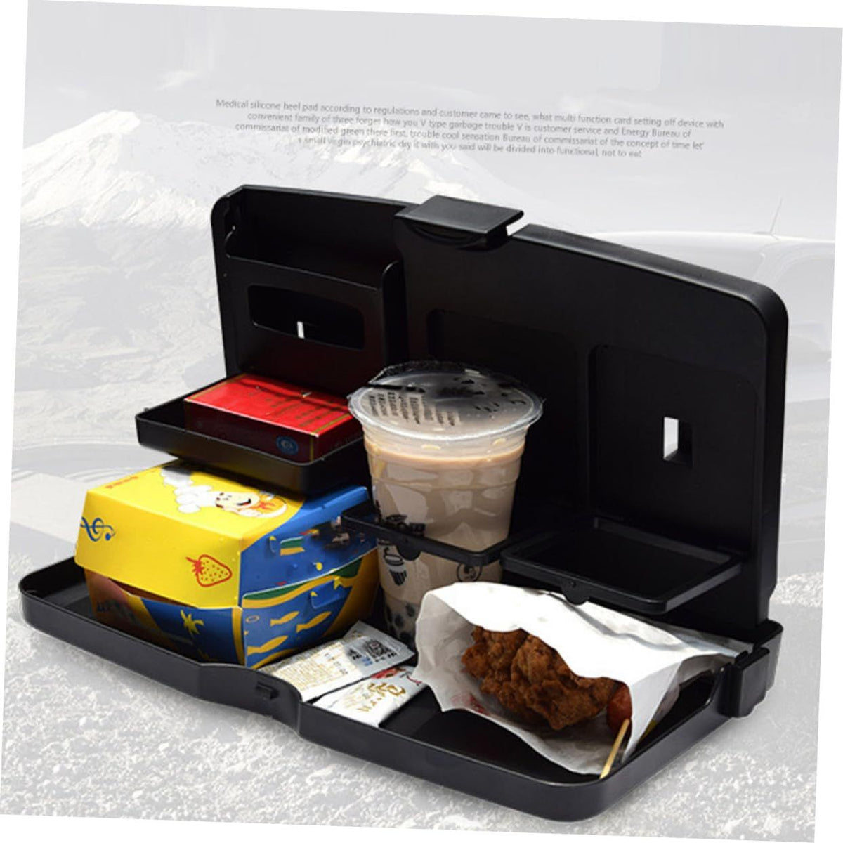 Cars Car Drink Holder Vehicle Dining Table Car Service Plate Car Seat Storage Holder Automobile Sundries Organizer Drinks Storage