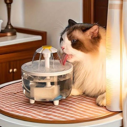 Additional product view: Smart Pet Fountain, Circulating Fresh Water with Visible Water Tank, Silent Dual Filtration, Water Dispenser