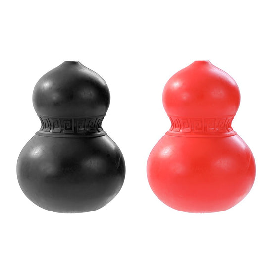 Additional product view: Rubber Gourd Treat Holder Dental Chew Toy for Puppies, 2 Pack