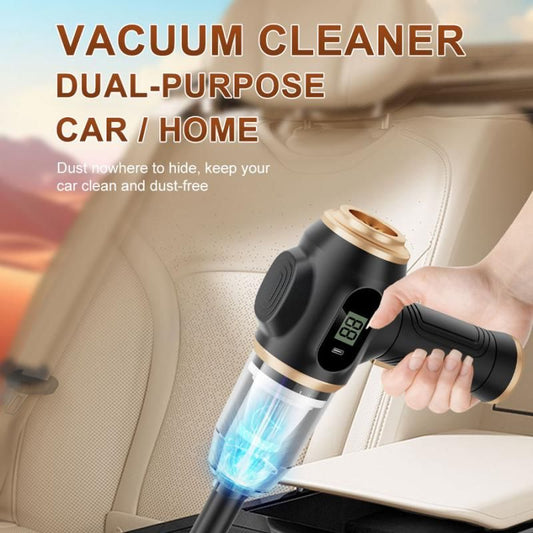 Black and White Cordless 2-in-1 Cleaning Kit Vacuum cleaner(2 x 2000mAh) and Spin Scrubber Set(Includes three types of brush heads) for Home Car Kitchen Bathroom Cleaning
