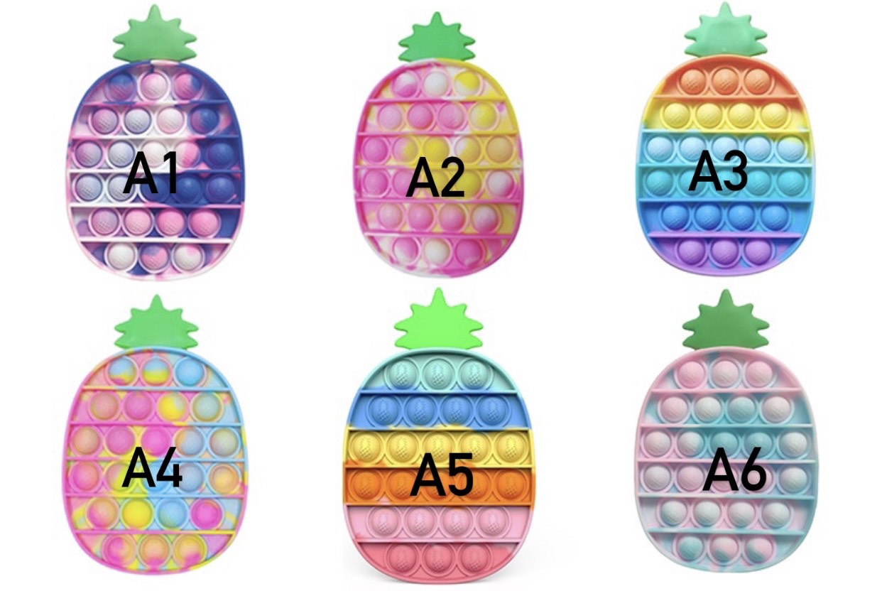 Jumbo Push Pop Fidget Sensory Toy-Pineapple Collection-2
