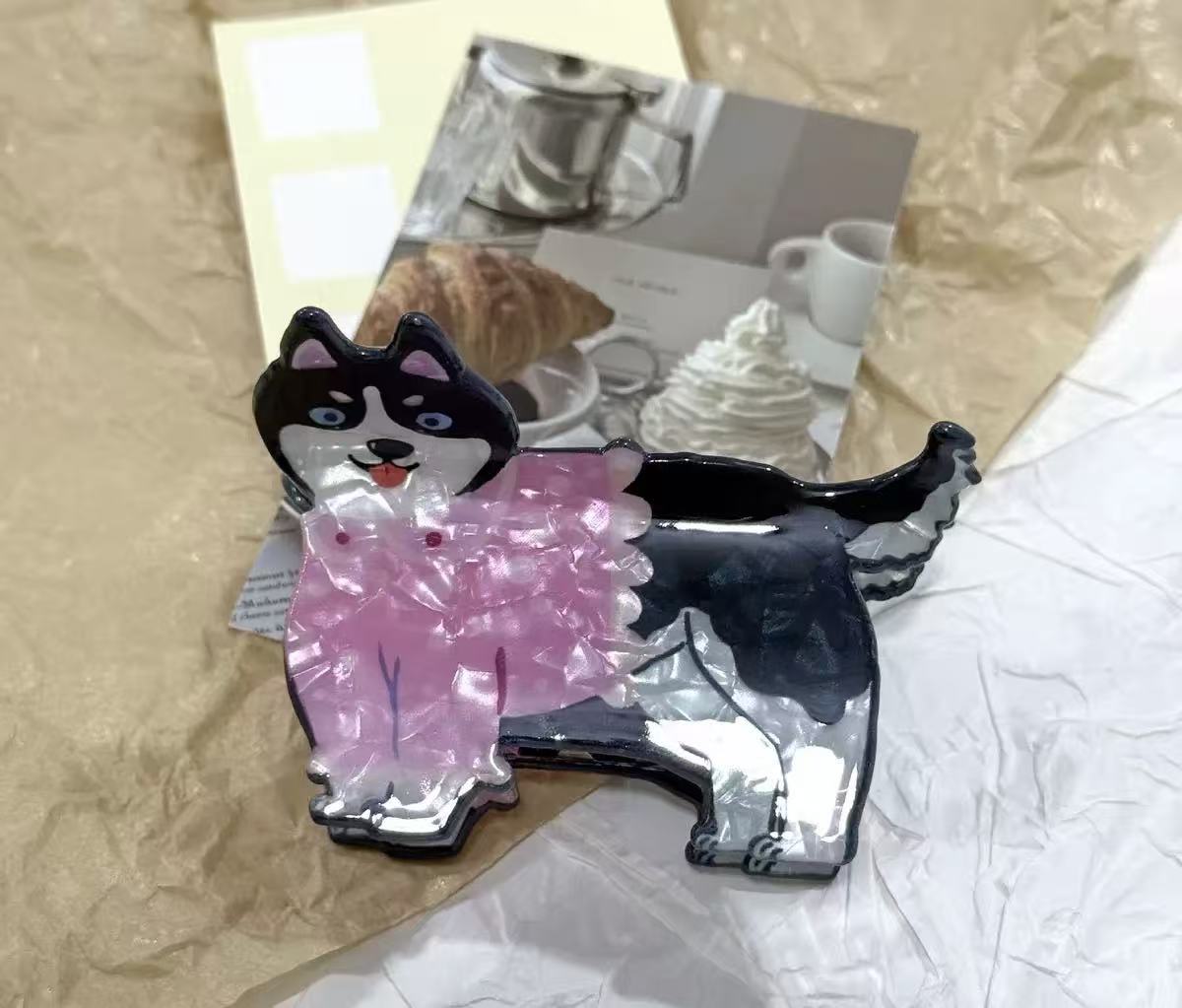 PAWSOME PETS NEW YORK Hand-painted Dog Claw Hair Clip | Eco-Friendly-1