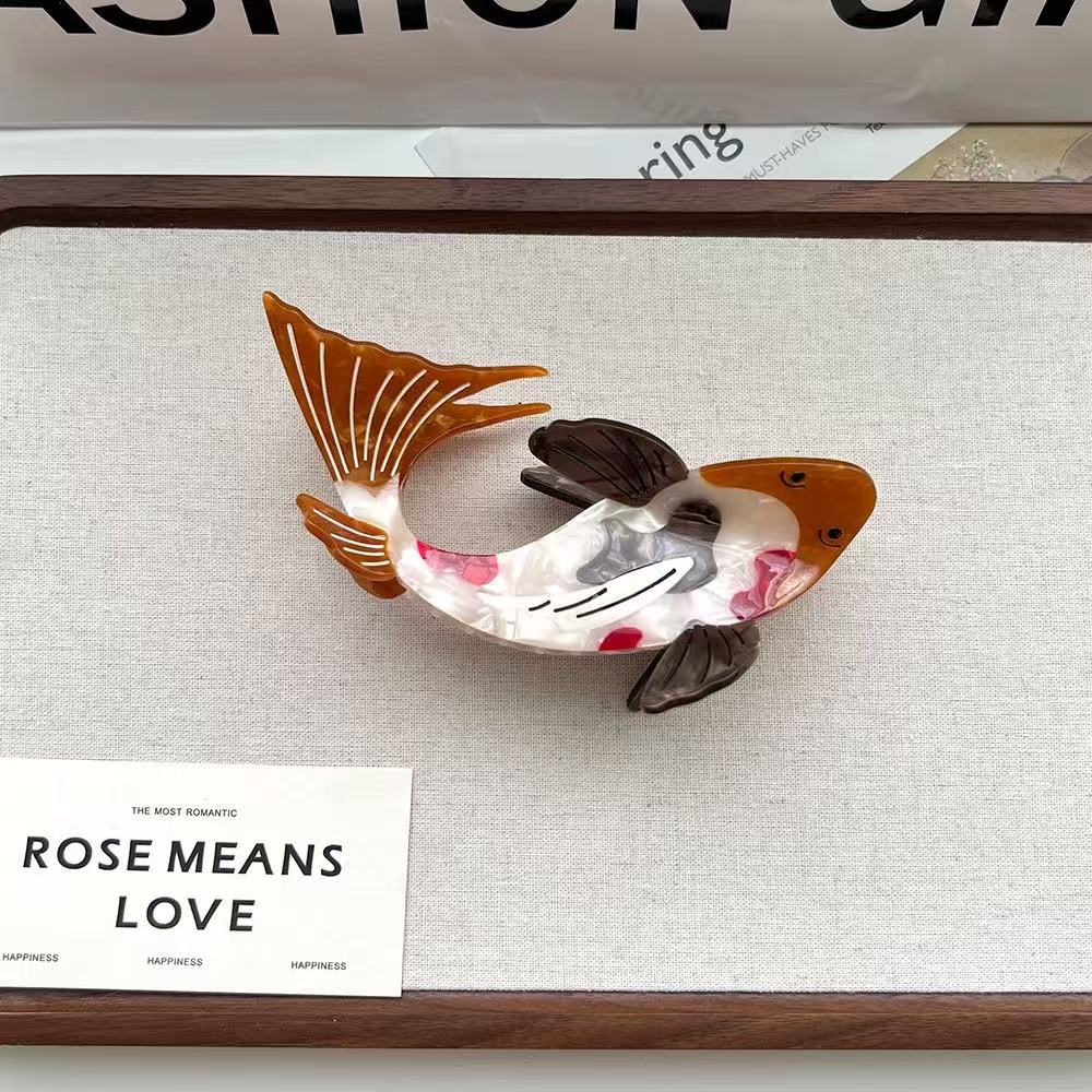 PAWSOME PETS NEW YORK Hand-painted OCEAN Claw Hair Clip | Eco-Friendly-4