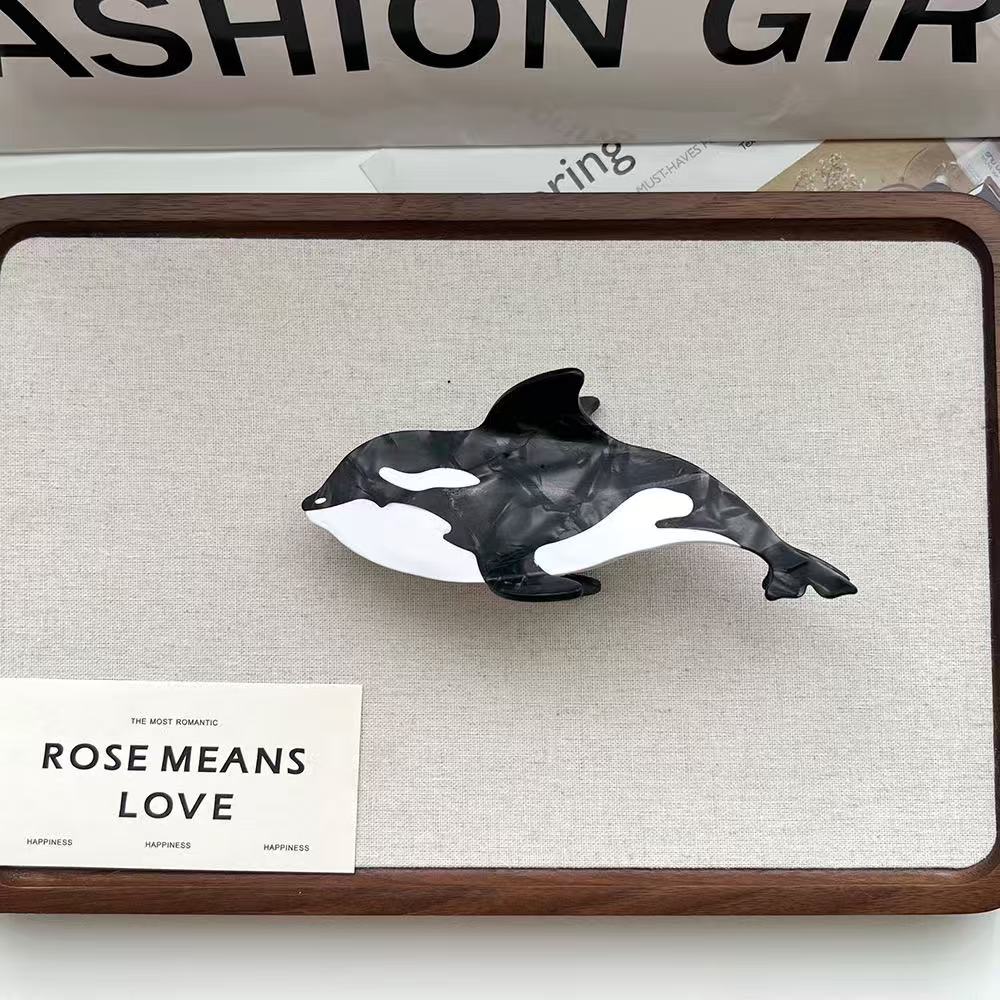 PAWSOME PETS NEW YORK Hand-painted OCEAN Claw Hair Clip | Eco-Friendly-3