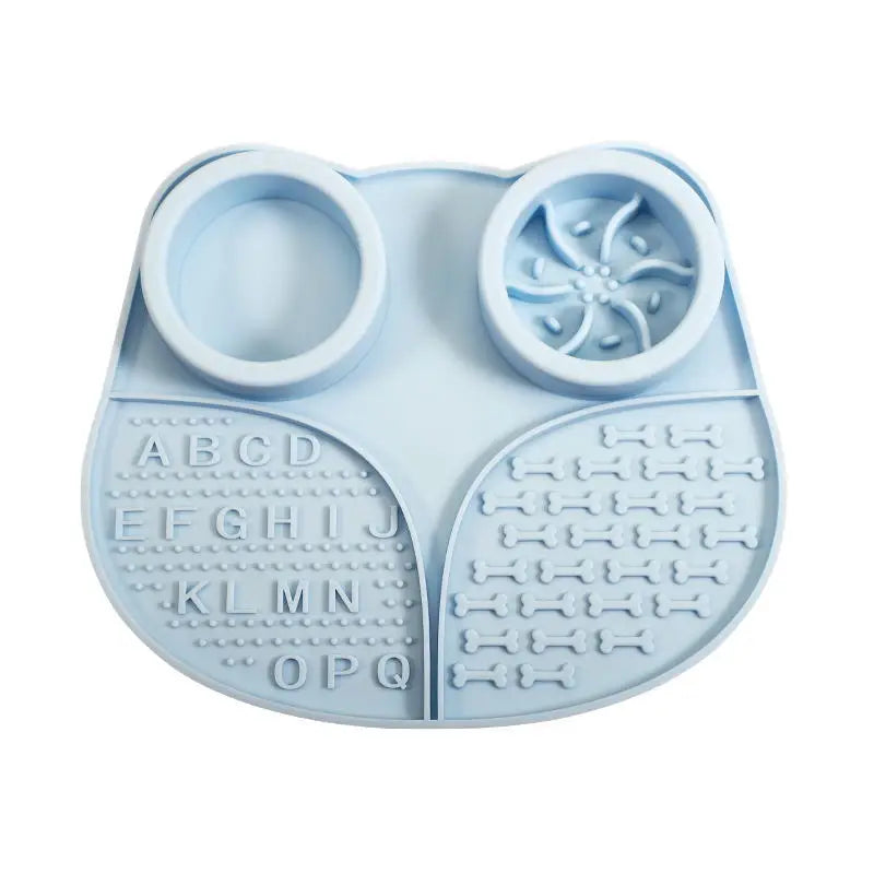 4 in 1 Durable Silicone Pet Dog Slow Eating FeederLick Mat Non Slip With Suction