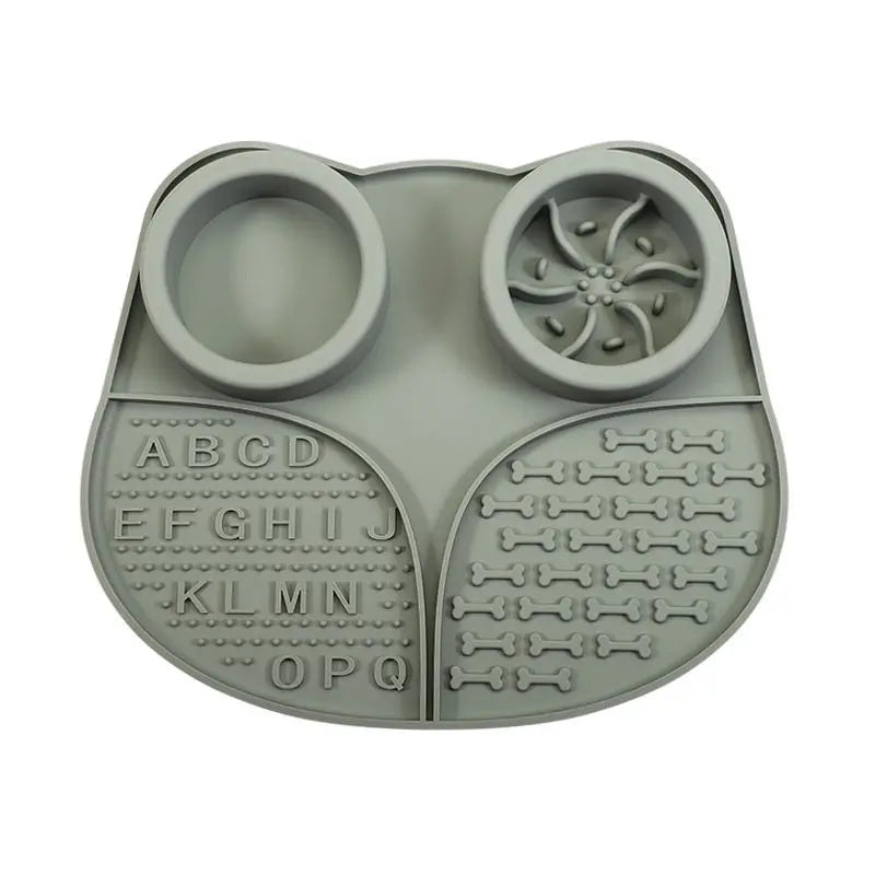 4 in 1 Durable Silicone Pet Dog Slow Eating FeederLick Mat Non Slip With Suction