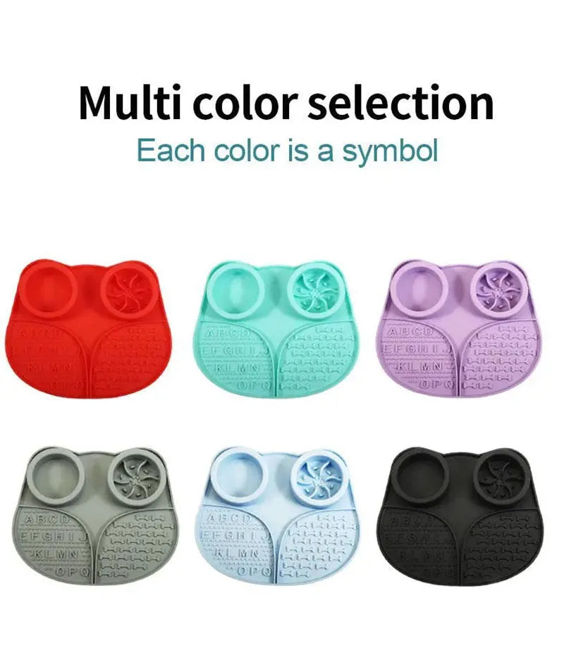 4 in 1 Durable Silicone Pet Dog Slow Eating FeederLick Mat Non Slip With Suction