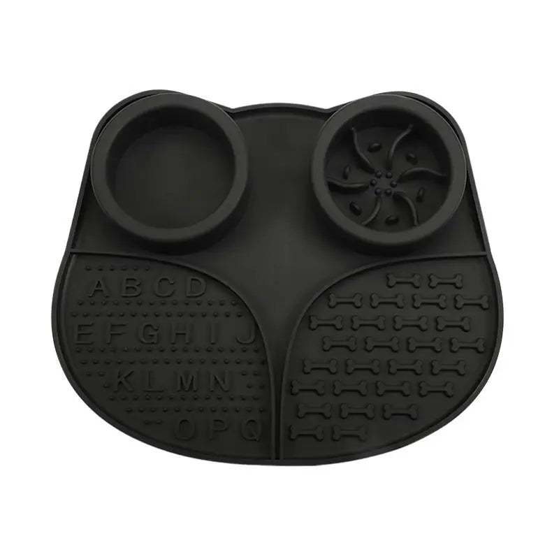 4 in 1 Durable Silicone Pet Dog Slow Eating FeederLick Mat Non Slip With Suction