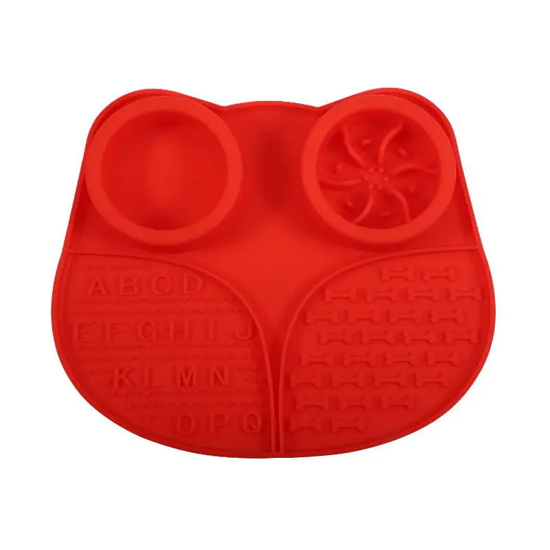4 in 1 Durable Silicone Pet Dog Slow Eating FeederLick Mat Non Slip With Suction