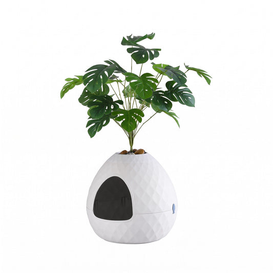 Additional product view: i.Pet Cat Litter Box Hidden Litter Tray Enclosure Planter Furniture House White