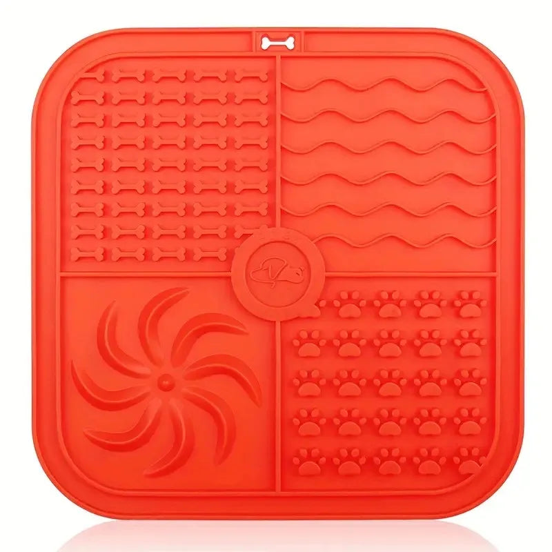 Silicone Slow Feeder Mat Bathing Distraction Silicone Dog Sucker Training