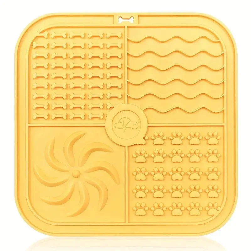 Silicone Slow Feeder Mat Bathing Distraction Silicone Dog Sucker Training