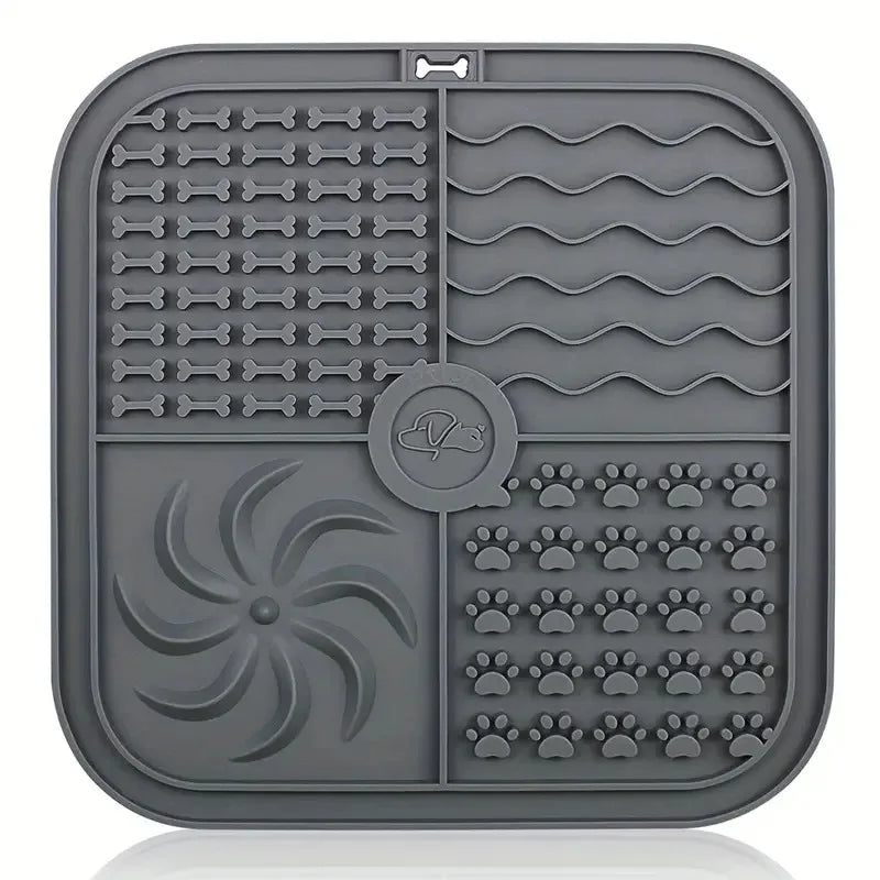 Silicone Slow Feeder Mat Bathing Distraction Silicone Dog Sucker Training