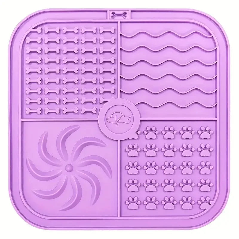 Silicone Slow Feeder Mat Bathing Distraction Silicone Dog Sucker Training
