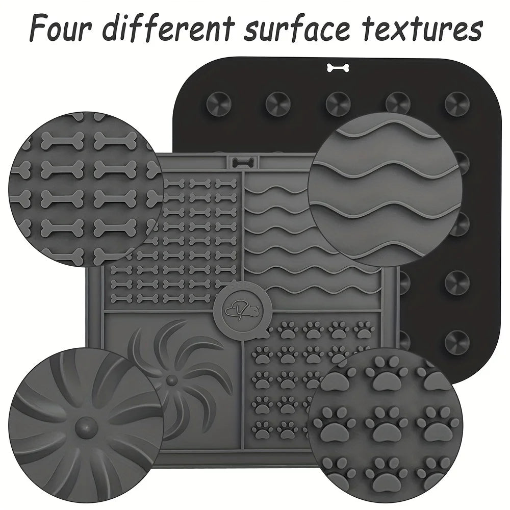 Silicone Slow Feeder Mat Bathing Distraction Silicone Dog Sucker Training