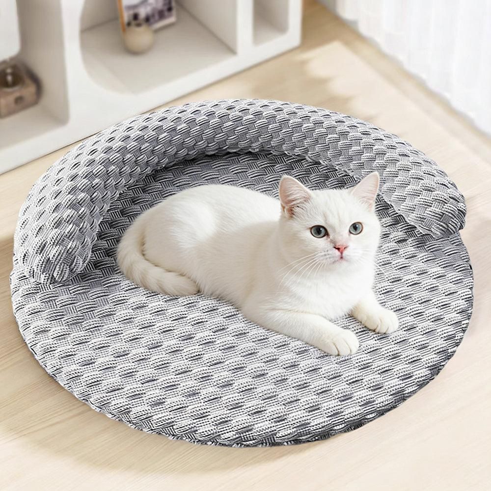 Additional product view: Dark Gray Cooling Pet Bed with Washable Cover, Medium
