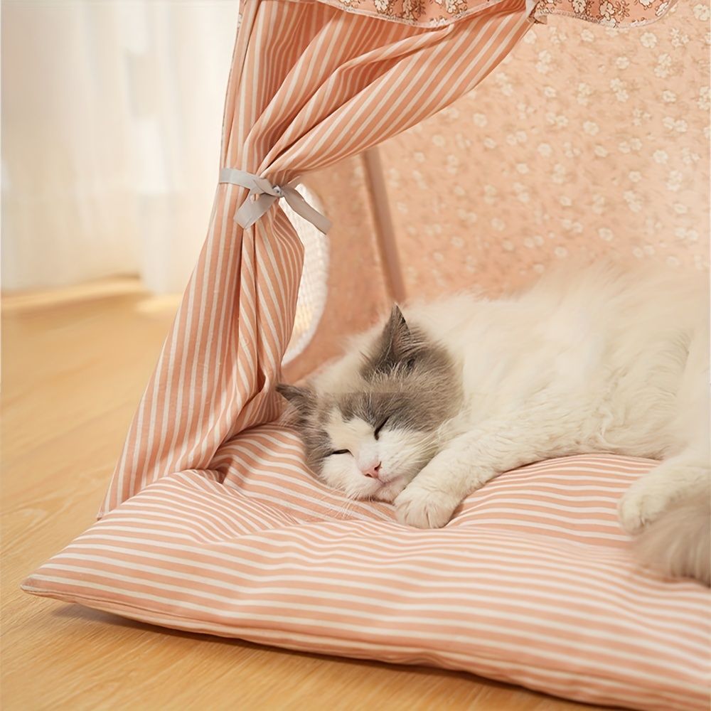 cat bed, dog bed, all-season pet bed, semi-enclosed pet tent, detachable pet bed, washable pet bed, small pet bed, medium pet bed, cute pet bed, trendy pet bed, Australian pet bed, indoor pet tent, breathable pet shelter, cozy pet hideaway, machine washab