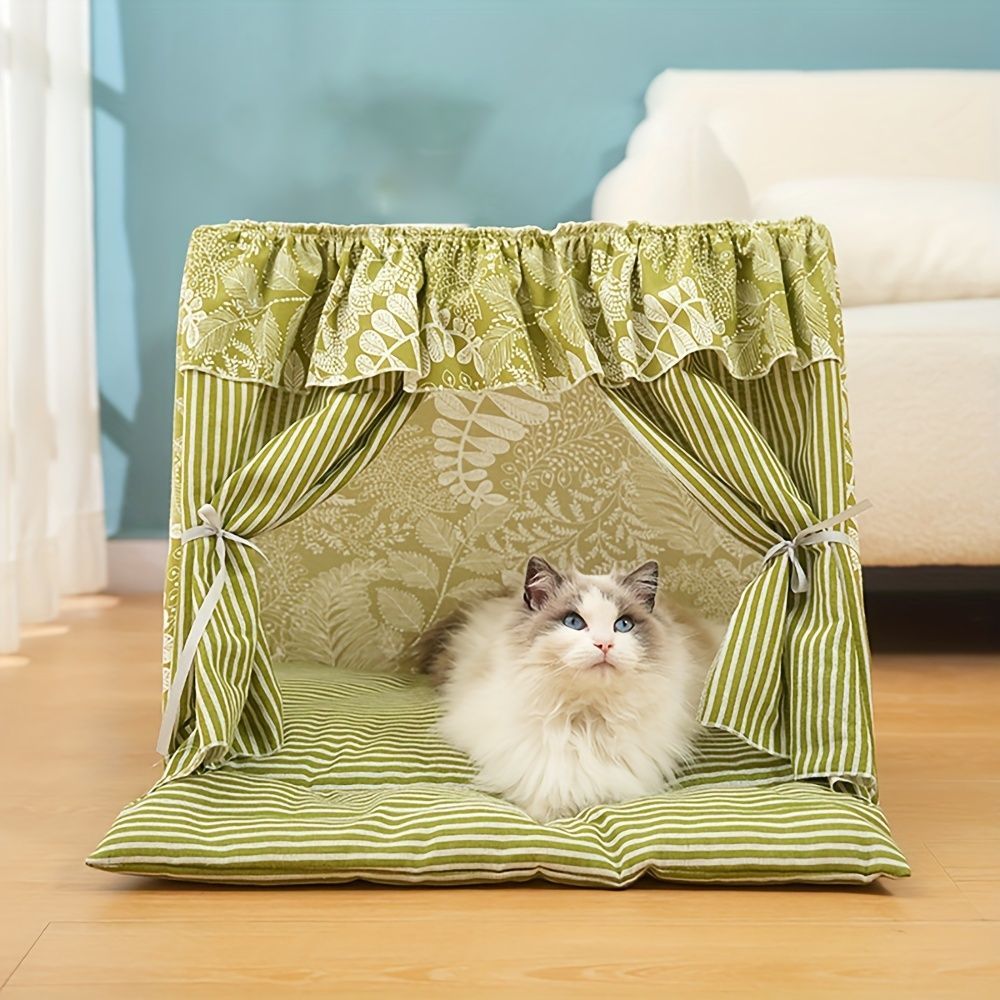 cat bed, dog bed, all-season pet bed, semi-enclosed pet tent, detachable pet bed, washable pet bed, small pet bed, medium pet bed, cute pet bed, trendy pet bed, Australian pet bed, indoor pet tent, breathable pet shelter, cozy pet hideaway, machine washab