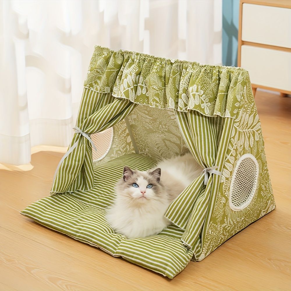 cat bed, dog bed, all-season pet bed, semi-enclosed pet tent, detachable pet bed, washable pet bed, small pet bed, medium pet bed, cute pet bed, trendy pet bed, Australian pet bed, indoor pet tent, breathable pet shelter, cozy pet hideaway, machine washab