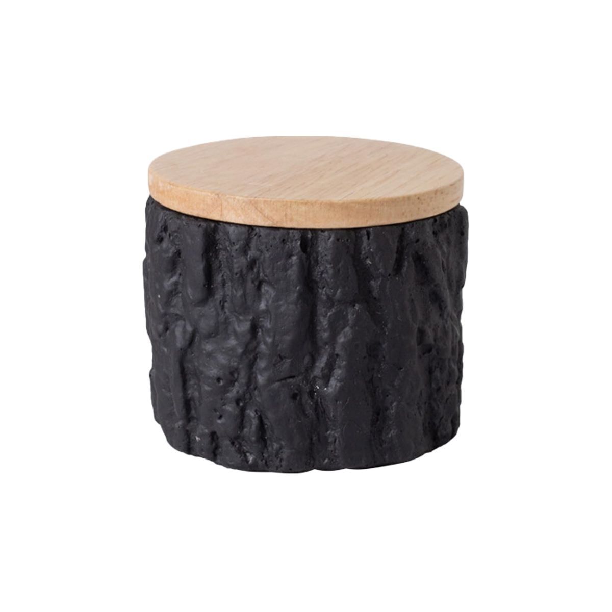 Wood Grain Pet Ashes & Fur Urn, Cat Memorial Gift, Pet Loss Condolence Keepsake, Suitable for Cat Owners to Commemorate Deceased Cats - Black - Size 8*7cm