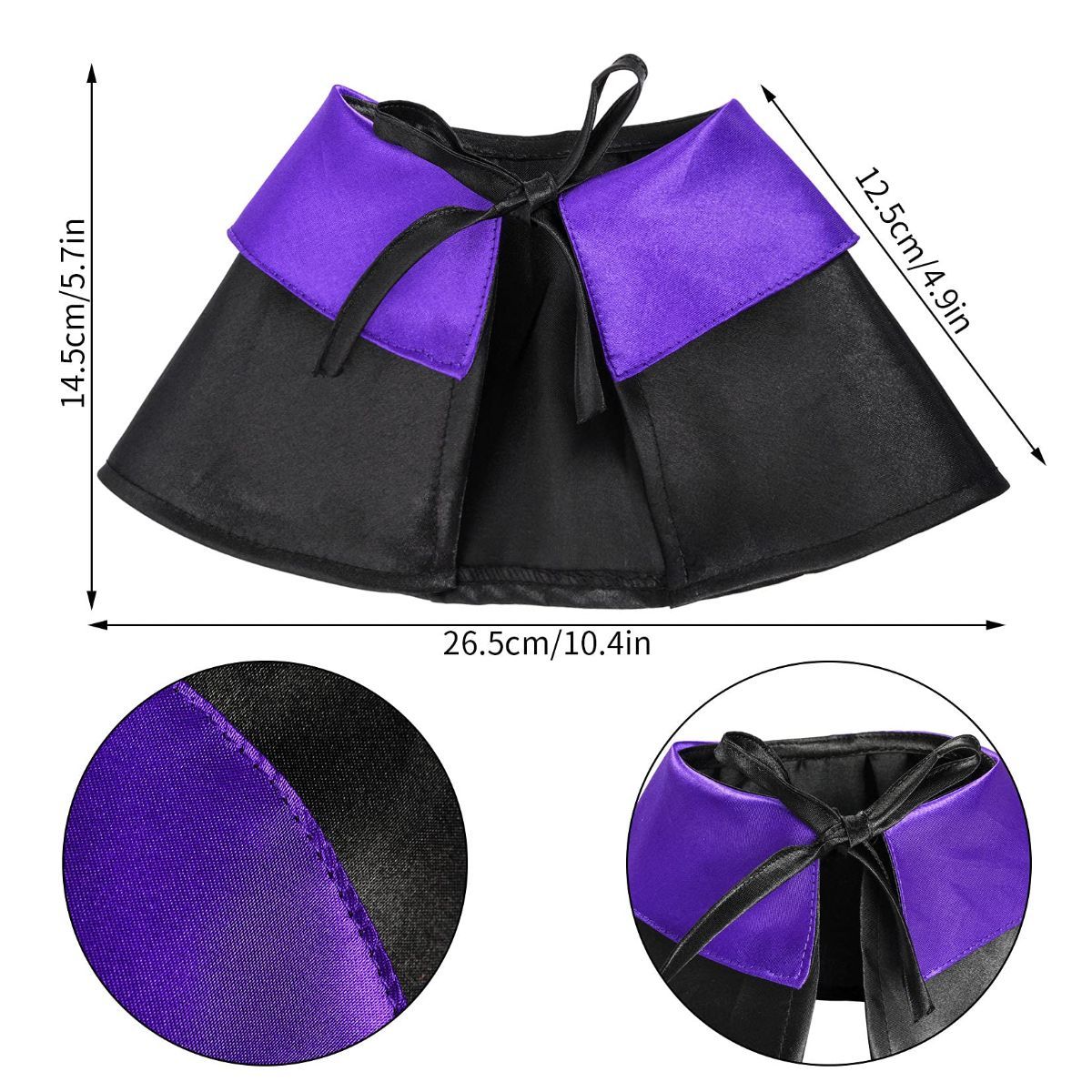 Halloween Pet Costume Cat Wizard Costume Funny Wizard Cat Clothes Cloak and Hat for Small Dogs Outfits