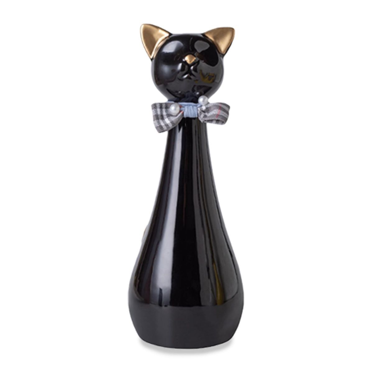 Handcrafted Cat Statue Ceramic Ashes Urn for Cats - Beloved Pet Cremation Memorial Urn, Funeral Memorial Gift - Pink - Size 25.5*9.5cm