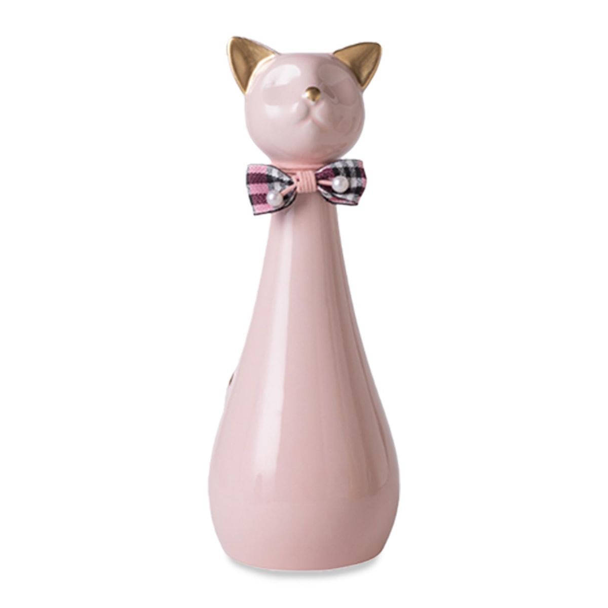 Handcrafted Cat Statue Ceramic Ashes Urn for Cats - Beloved Pet Cremation Memorial Urn, Funeral Memorial Gift - White - Size 25.5*9.5cm