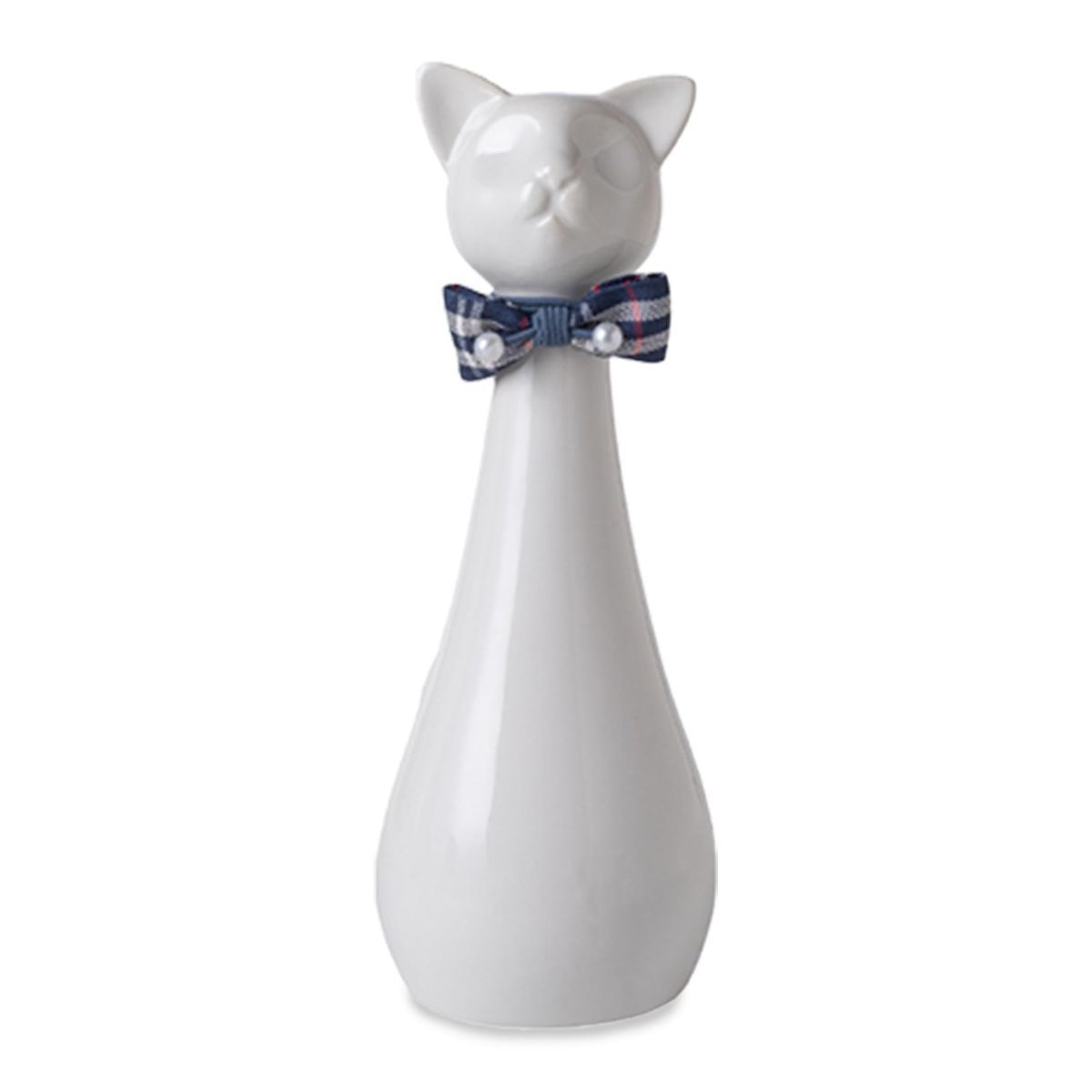 Handcrafted Cat Statue Ceramic Ashes Urn for Cats - Beloved Pet Cremation Memorial Urn, Funeral Memorial Gift - Yellow - Size 25.5*9.5cm