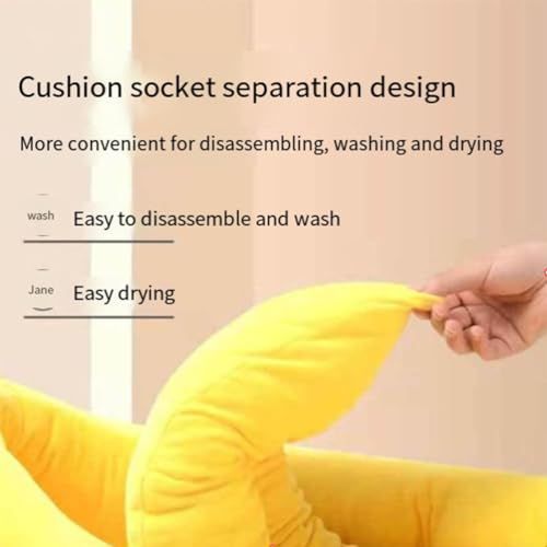 Banana Bed, Banana Shaped Pet Bed for Cats & Small Dogs - Cozy Cave Design with Machine Washable Cover, Non-Slip Bottom & Soft Faux Fur Lining, Multiple Sizes (S-XL) for Year-Round Comfort - Green - Size Small