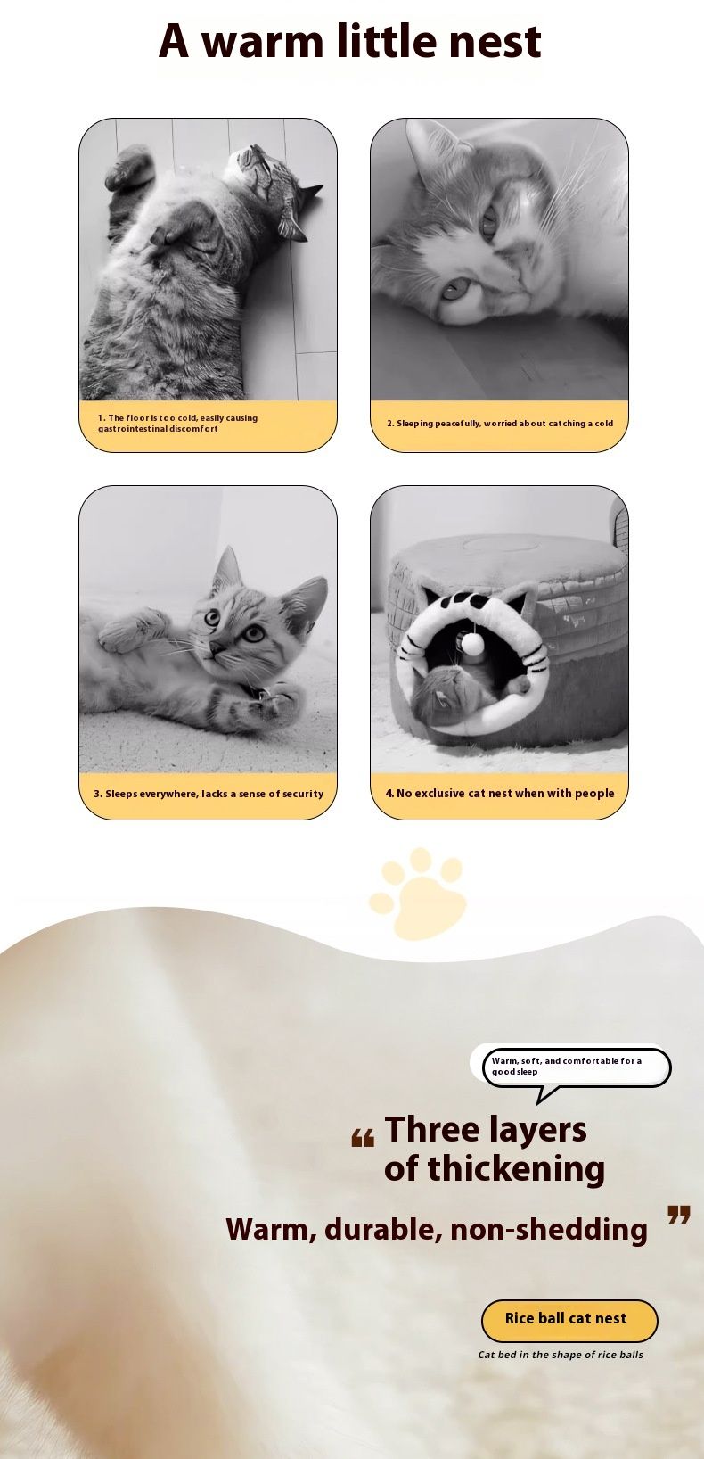 plush cat bed, cat comfort bed, anti-static cat bed, high quality cat bed, cat resting place, pet bed Australia, soft cat bed-White.