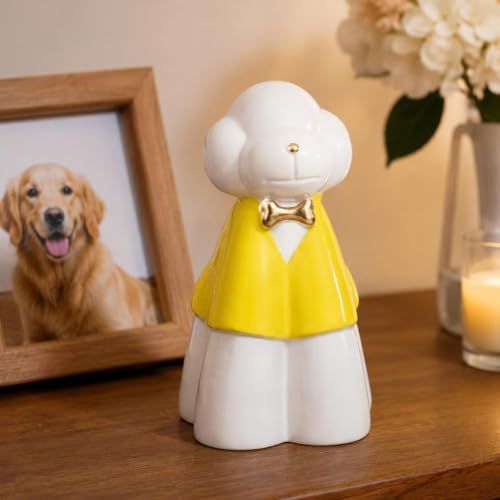 Glazed Ceramic Memorial Urn for Pets, A Sealed Display Holder with Home Shelf Placement and Quiet Remembrance Accent - Blue - Size 20.5*12.5cm