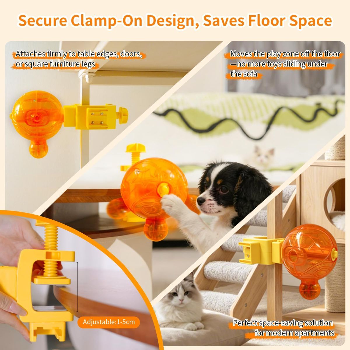 Dog Slow Feeder, Interactive Dog Puzzle Feeder for Enrichment adjustable difficulty, fixing strap, boredom relief, mental stimulation, slow eating, small medium dogs cats