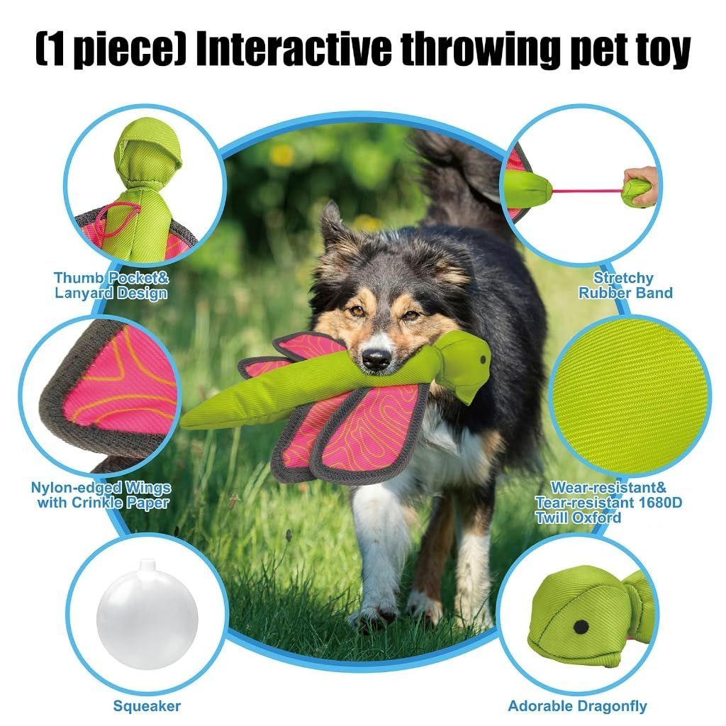Interactive Dog Training Toy Fun Squeaky Bouncing Flying Ball Dog Chew Toy for Aggressive Chewers Chewing Outdoor Play - Multi - Size Duck