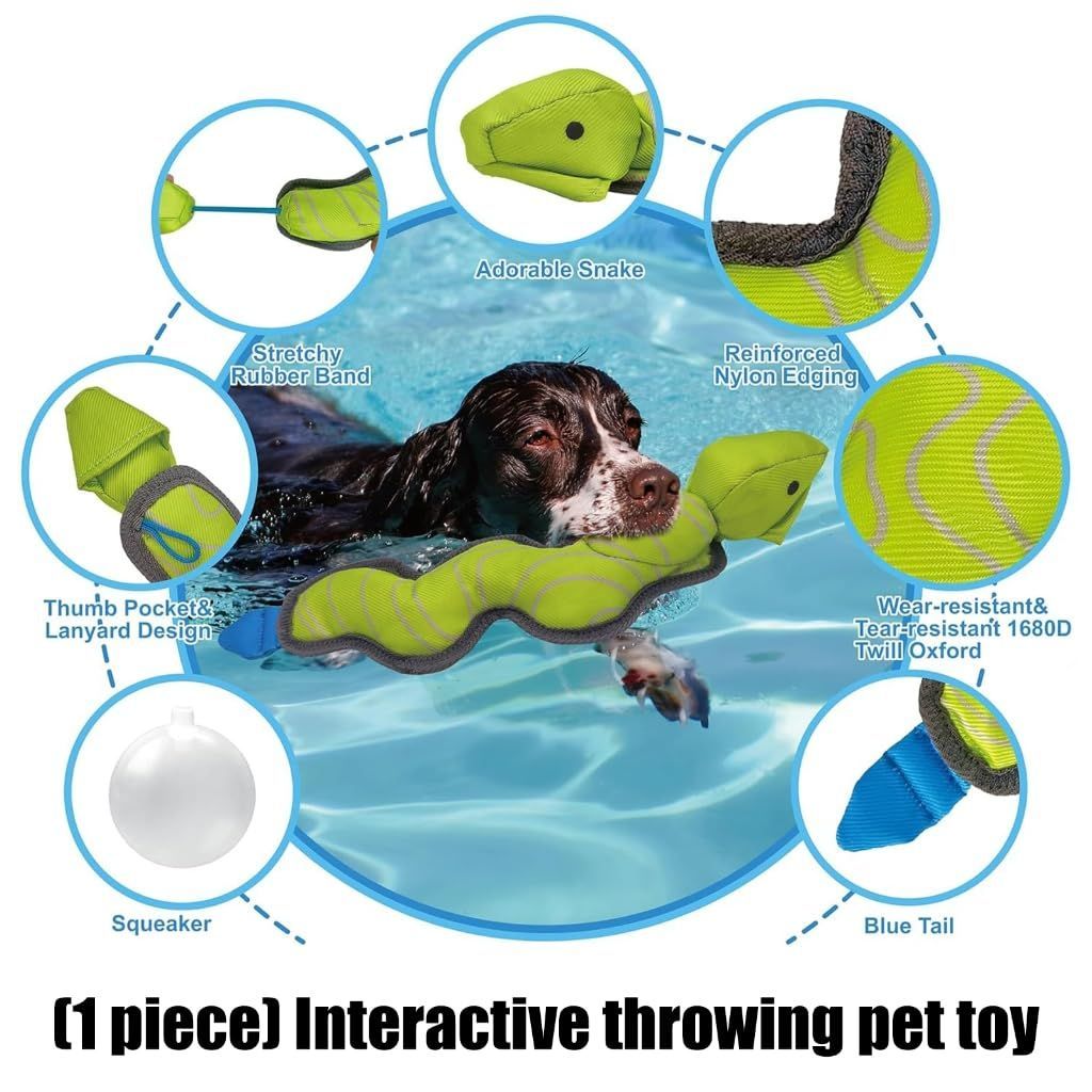 Interactive Dog Training Toy Fun Squeaky Bouncing Flying Ball Dog Chew Toy for Aggressive Chewers Chewing Outdoor Play - Multi - Size Duck