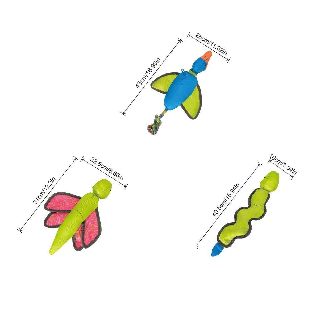 Interactive Dog Training Toy Fun Squeaky Bouncing Flying Ball Dog Chew Toy for Aggressive Chewers Chewing Outdoor Play - Multi - Size Snake