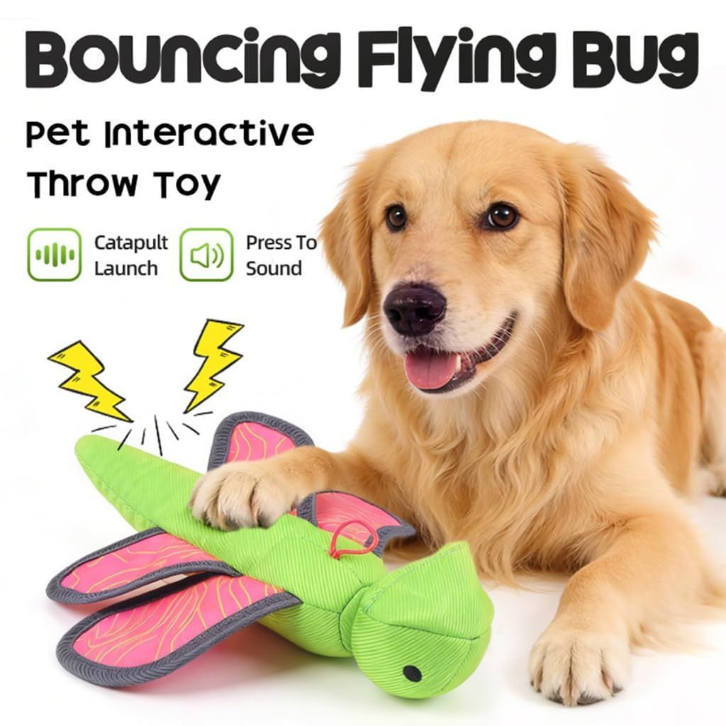 Interactive Dog Training Toy Fun Squeaky Bouncing Flying Ball Dog Chew Toy for Aggressive Chewers Chewing Outdoor Play - Multi - Size Snake