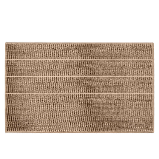 Additional product view: Non-Slip Carpet Stair Treads 8 x 30 in, Pattern 5 White