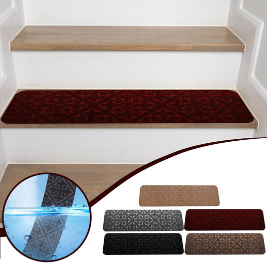 Product photo: Non-Slip Carpet Stair Treads 8 x 30 in, Gray